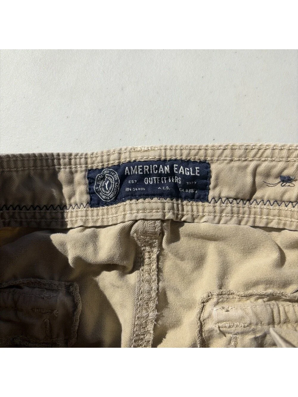 Vintage American Eagle Outfitters Cargo Shorts Mens Size 30 Tan Khaki Classic￼